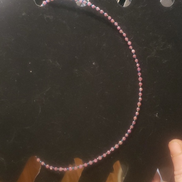 Nstural ruby choker necklace handmade - Picture 5 of 8